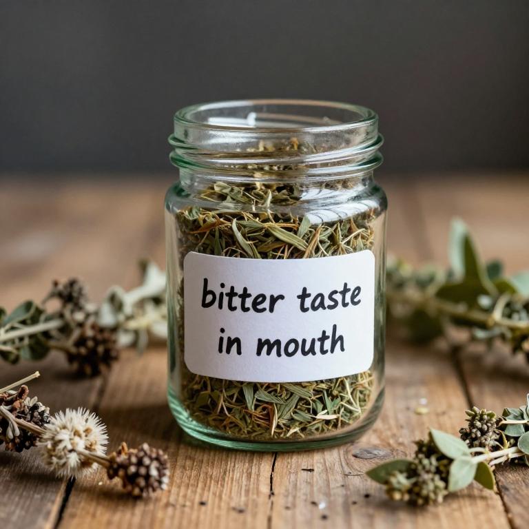 bitter taste in mouth remedies