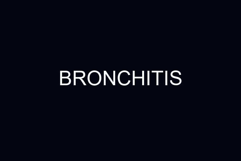 bronchitis overview