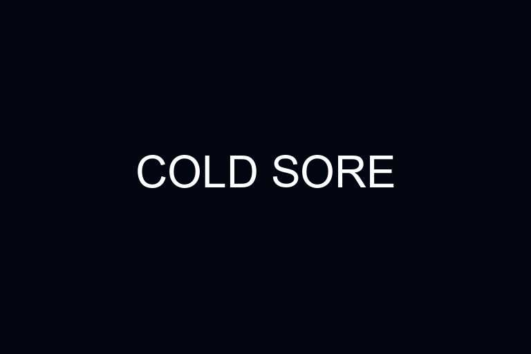 cold sore overview