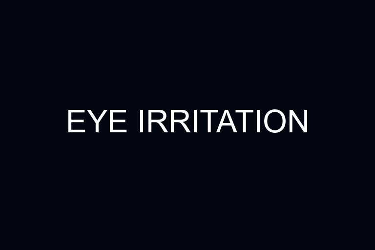 eye irritation overview