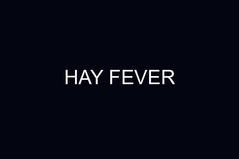 hay fever overview