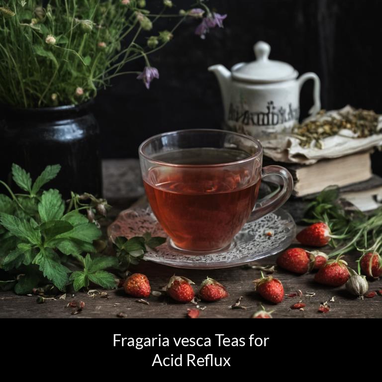 herbal teas for acid reflux fragaria vesca herbs
