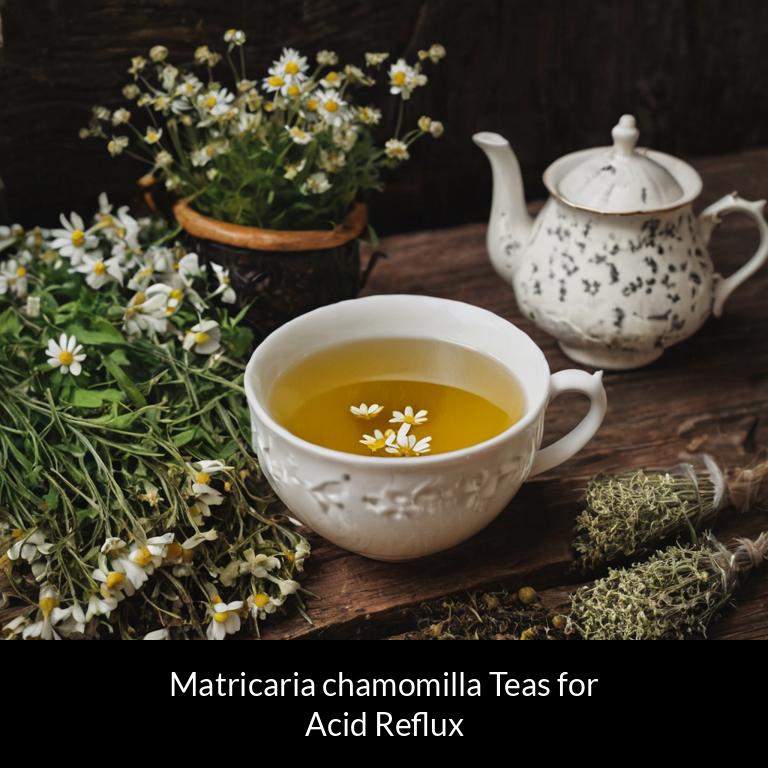 herbal teas for acid reflux matricaria chamomilla herbs