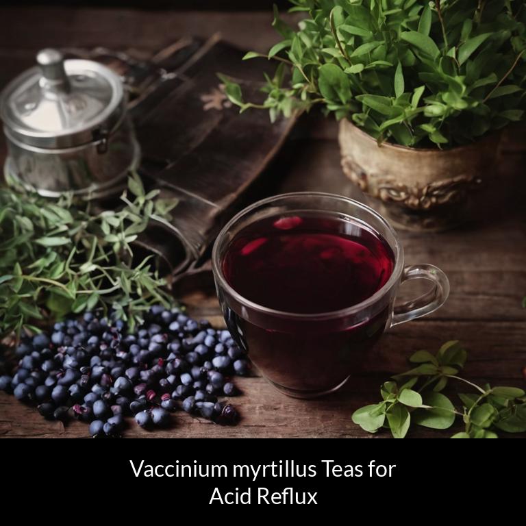 herbal teas for acid reflux vaccinium myrtillus herbs