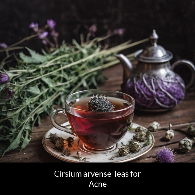 herbal teas for acne cirsium arvense herbs