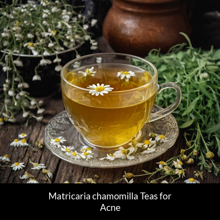 herbal teas for acne matricaria chamomilla herbs