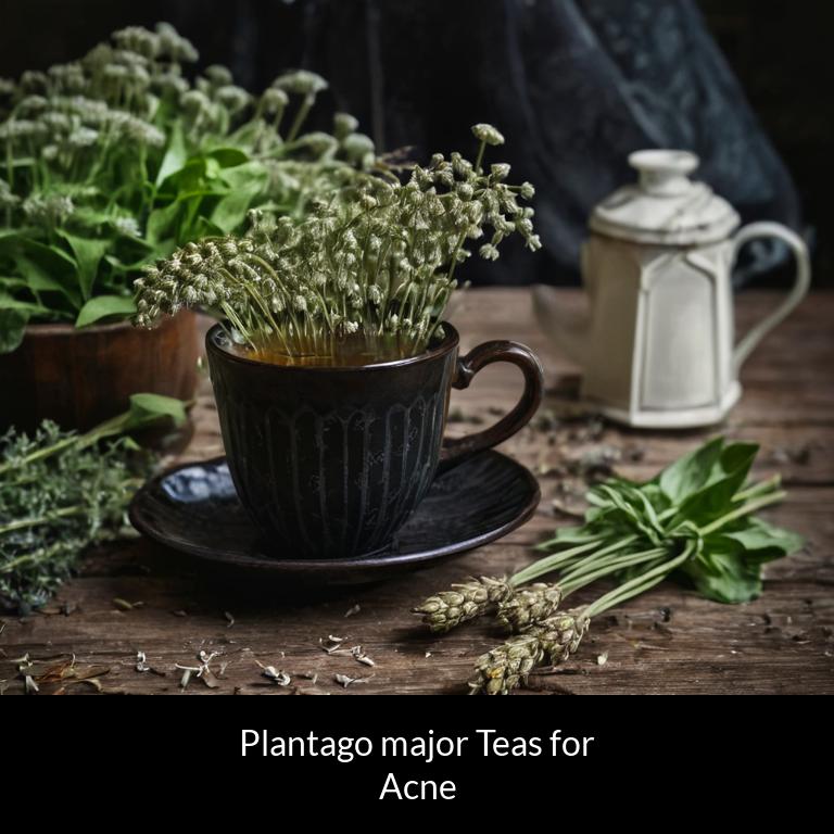 herbal teas for acne plantago major herbs