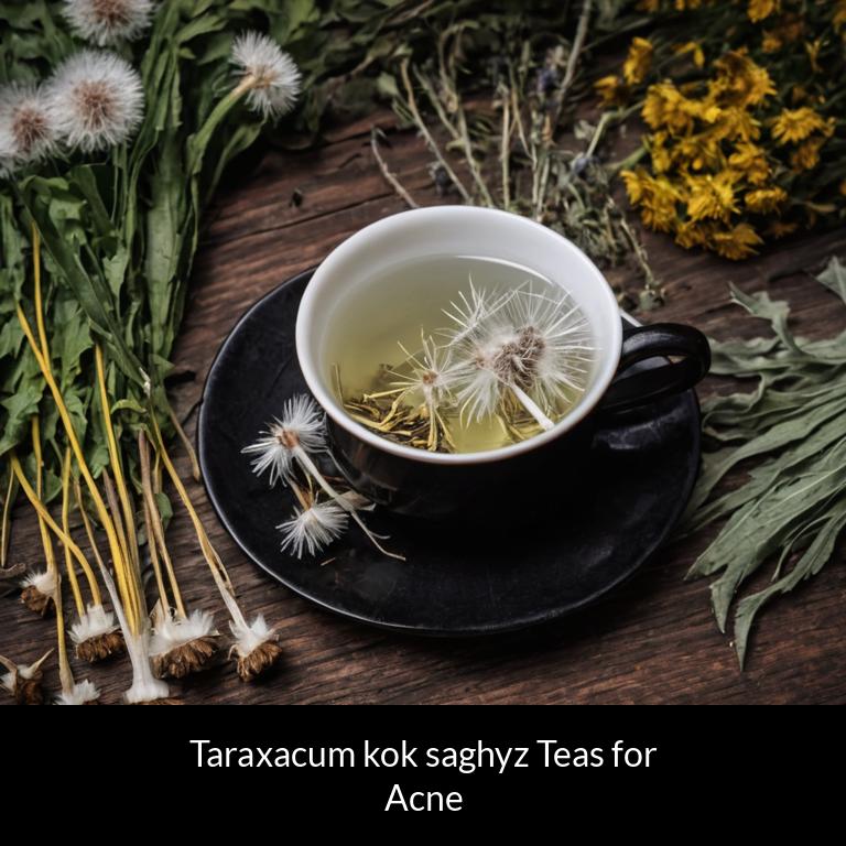 herbal teas for acne taraxacum kok saghyz herbs