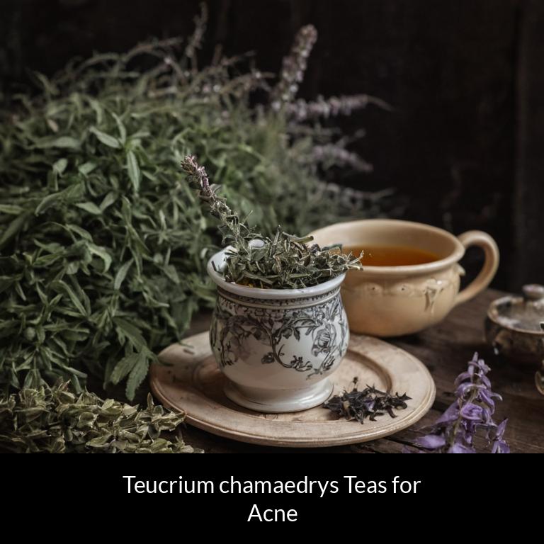 herbal teas for acne teucrium chamaedrys herbs