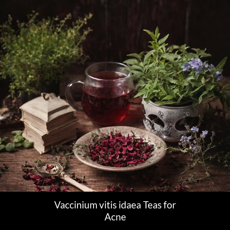 herbal teas for acne vaccinium vitis idaea herbs