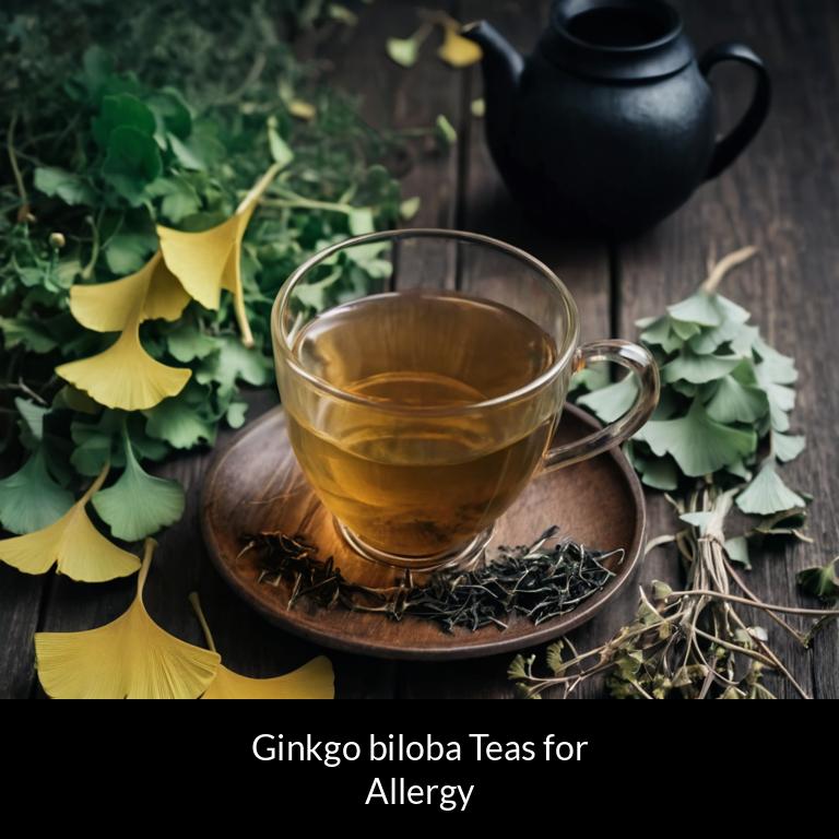 herbal teas for allergy ginkgo biloba herbs