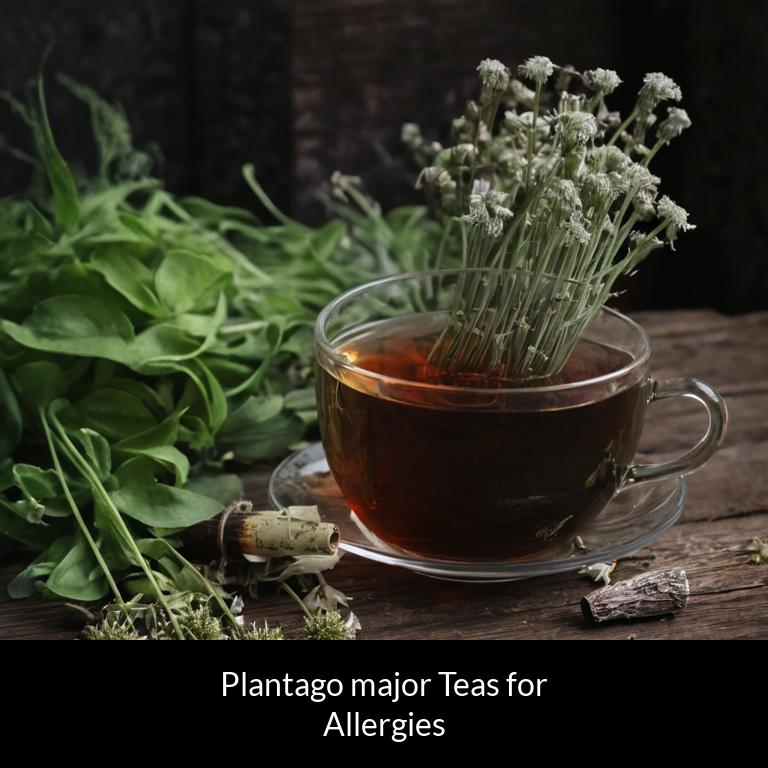 herbal teas for allergy plantago major herbs