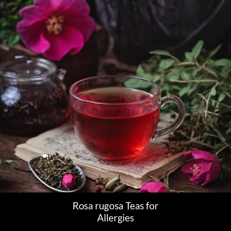 herbal teas for allergy rosa rugosa herbs