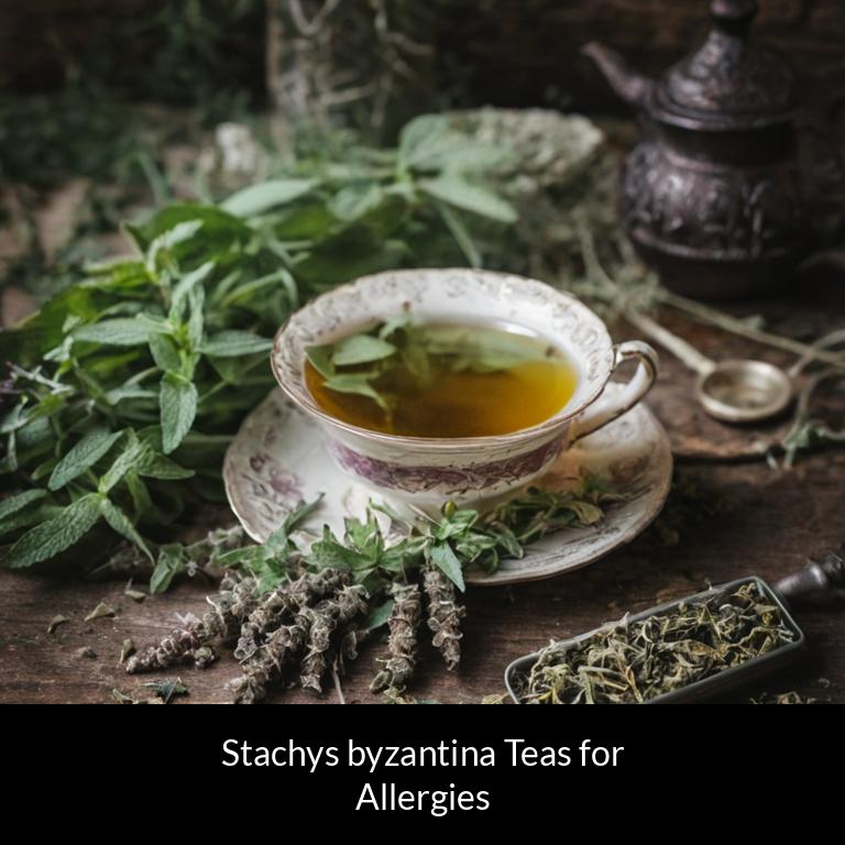 herbal teas for allergy stachys byzantina herbs