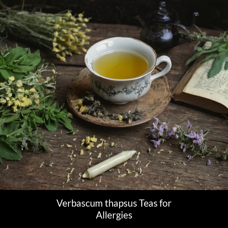 herbal teas for allergy verbascum thapsus herbs