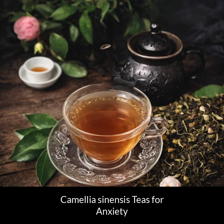 herbal teas for anxiety camellia sinensis herbs
