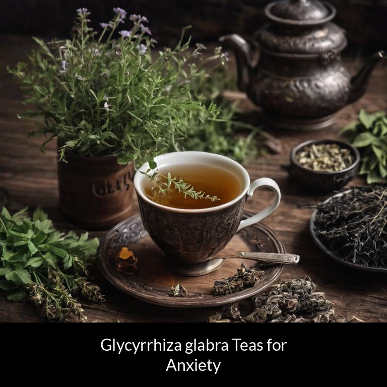 herbal teas for anxiety glycyrrhiza glabra herbs