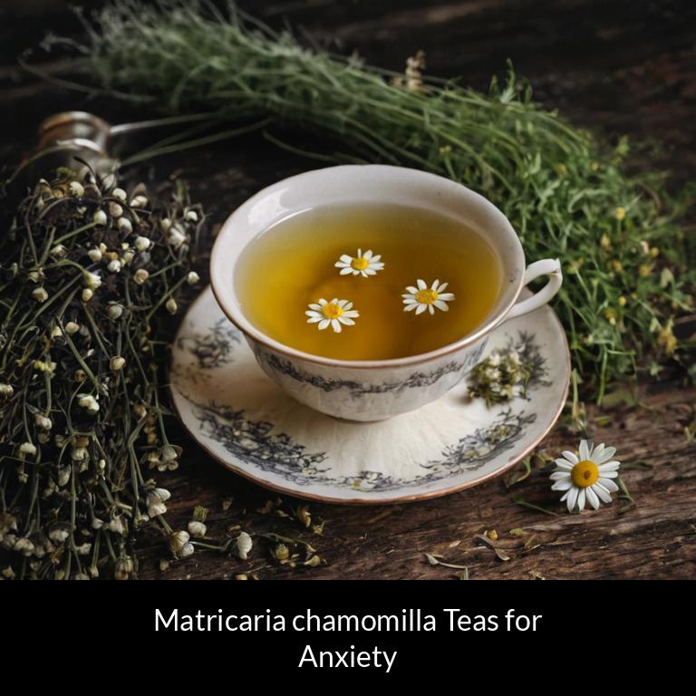 herbal teas for anxiety matricaria chamomilla herbs