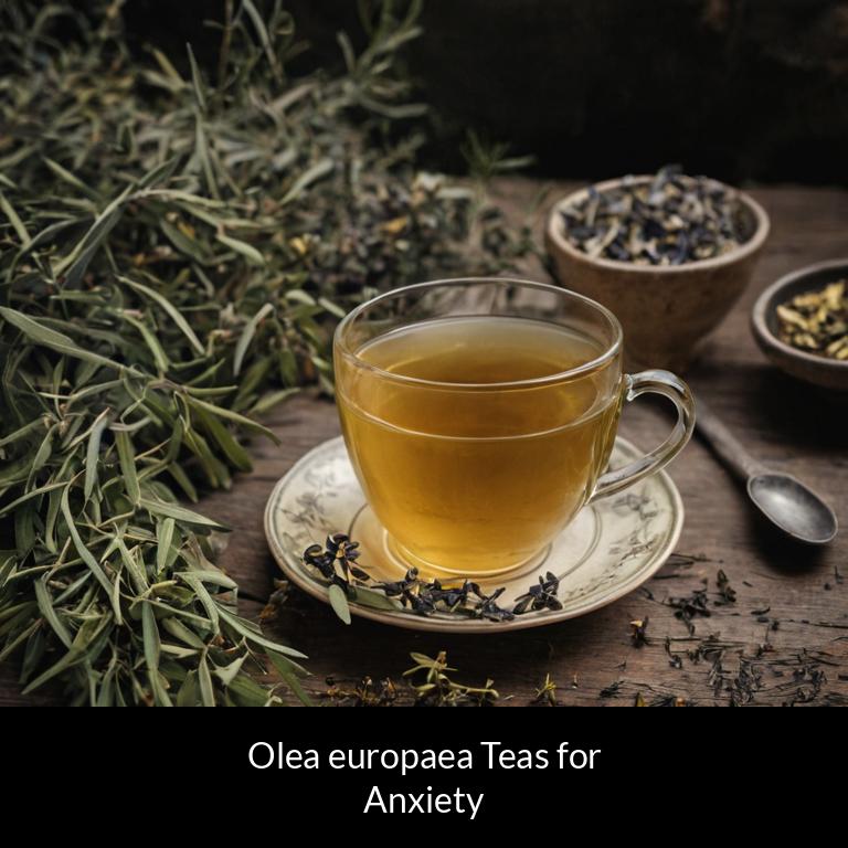 herbal teas for anxiety olea europaea herbs