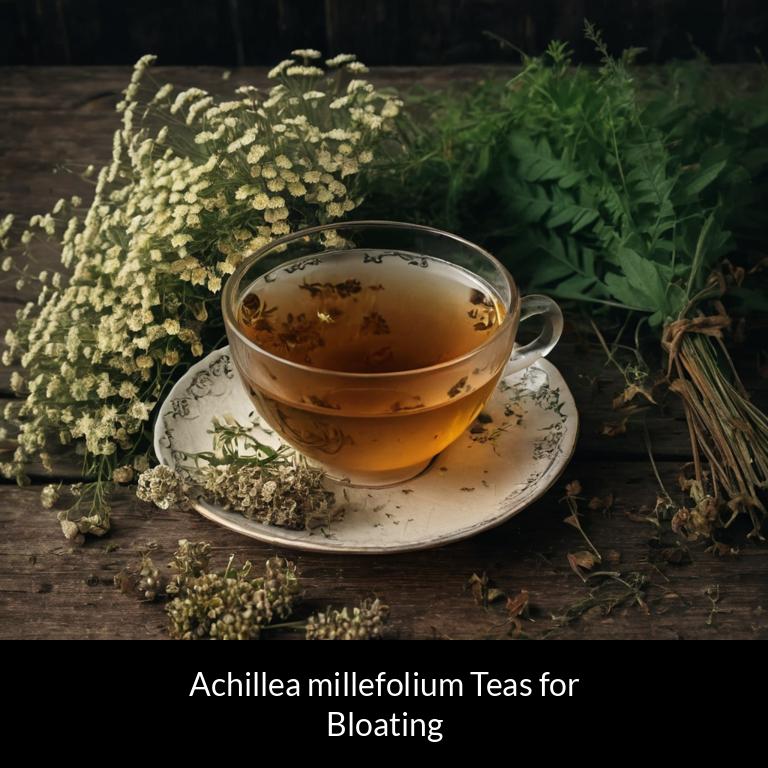 herbal teas for bloating achillea millefolium herbs