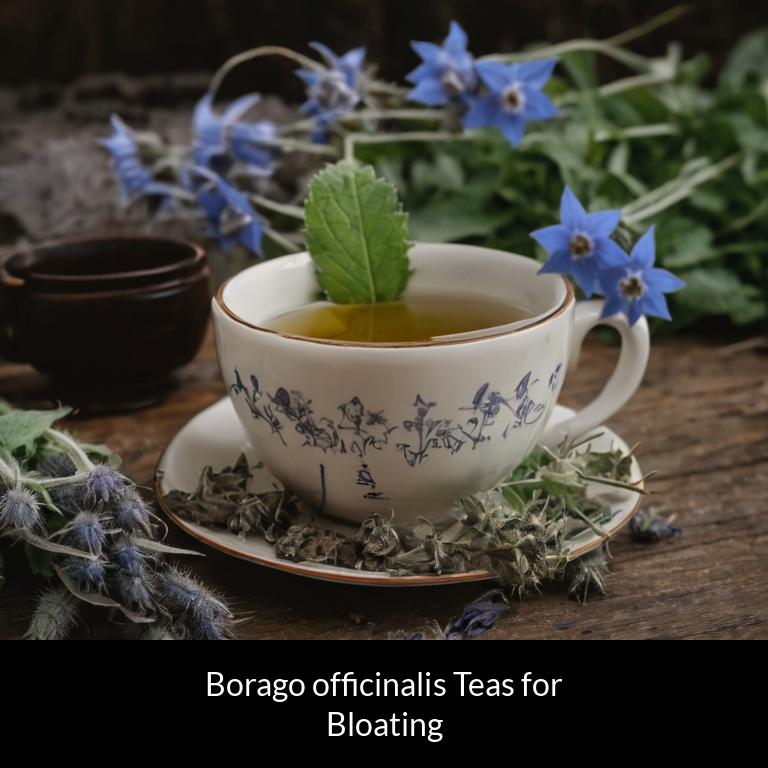 herbal teas for bloating borago officinalis herbs