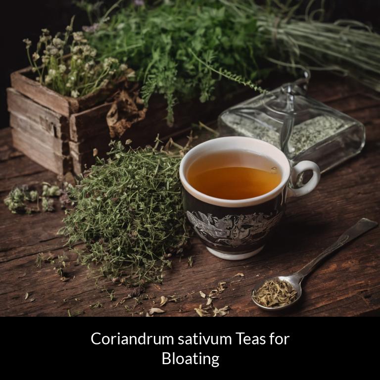 herbal teas for bloating coriandrum sativum herbs