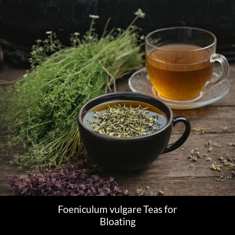 herbal teas for bloating foeniculum vulgare herbs