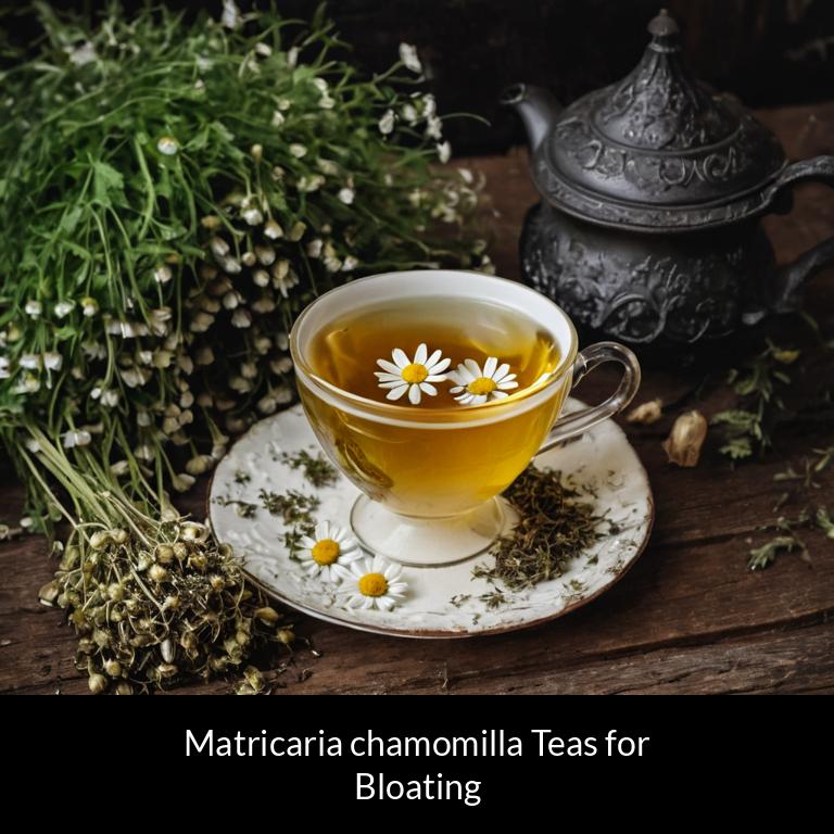 herbal teas for bloating matricaria chamomilla herbs
