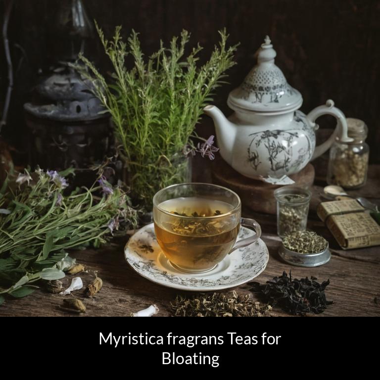 herbal teas for bloating myristica fragrans herbs
