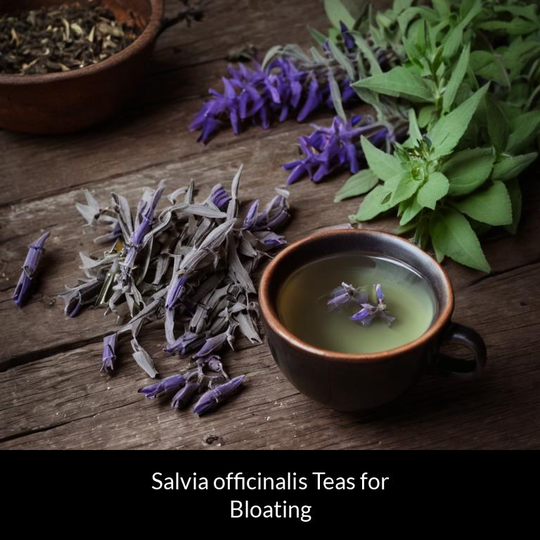 herbal teas for bloating salvia officinalis herbs