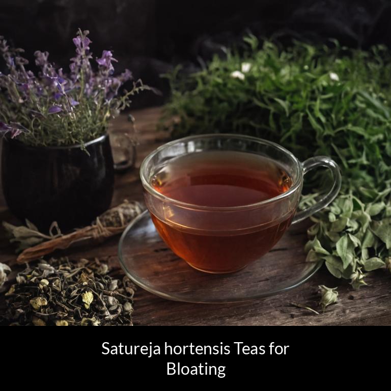 herbal teas for bloating satureja hortensis herbs