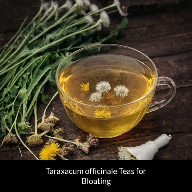 herbal teas for bloating taraxacum officinale herbs