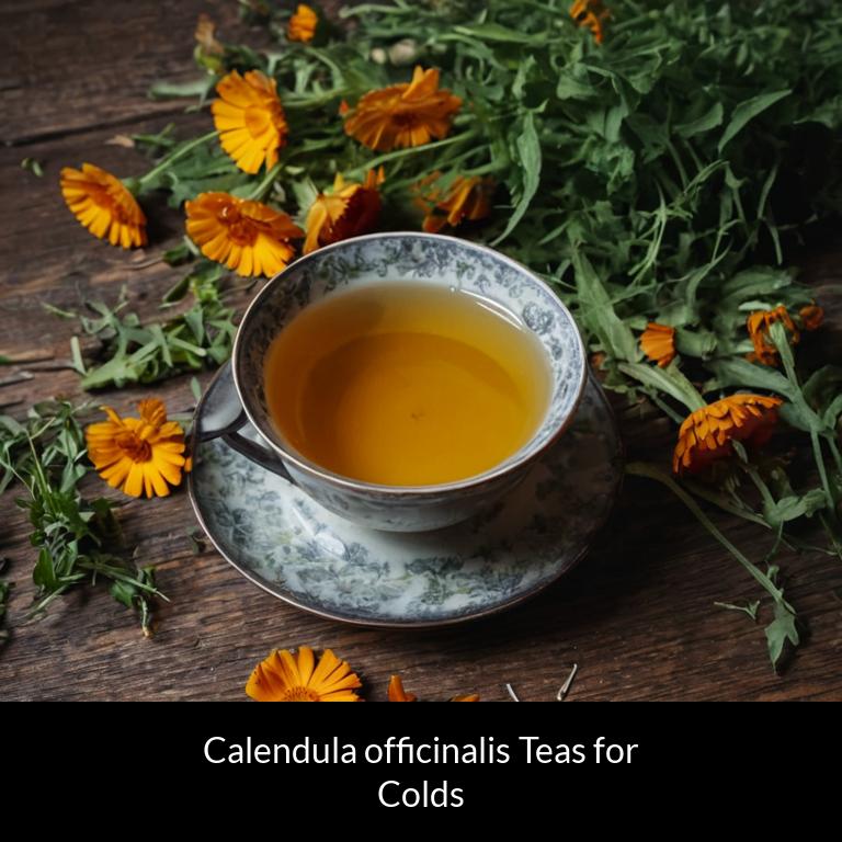 herbal teas for colds calendula officinalis herbs