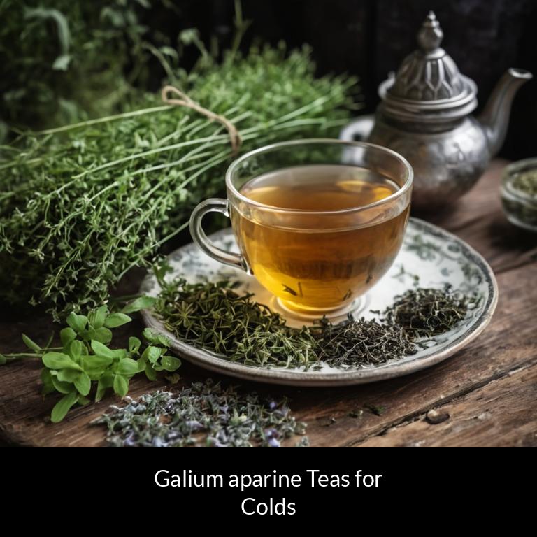 herbal teas for colds galium aparine herbs