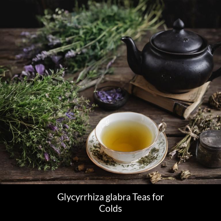 herbal teas for colds glycyrrhiza glabra herbs