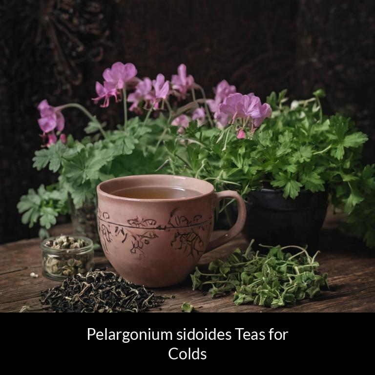 herbal teas for colds pelargonium sidoides herbs
