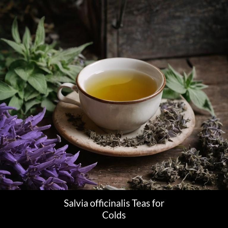 herbal teas for colds salvia officinalis herbs