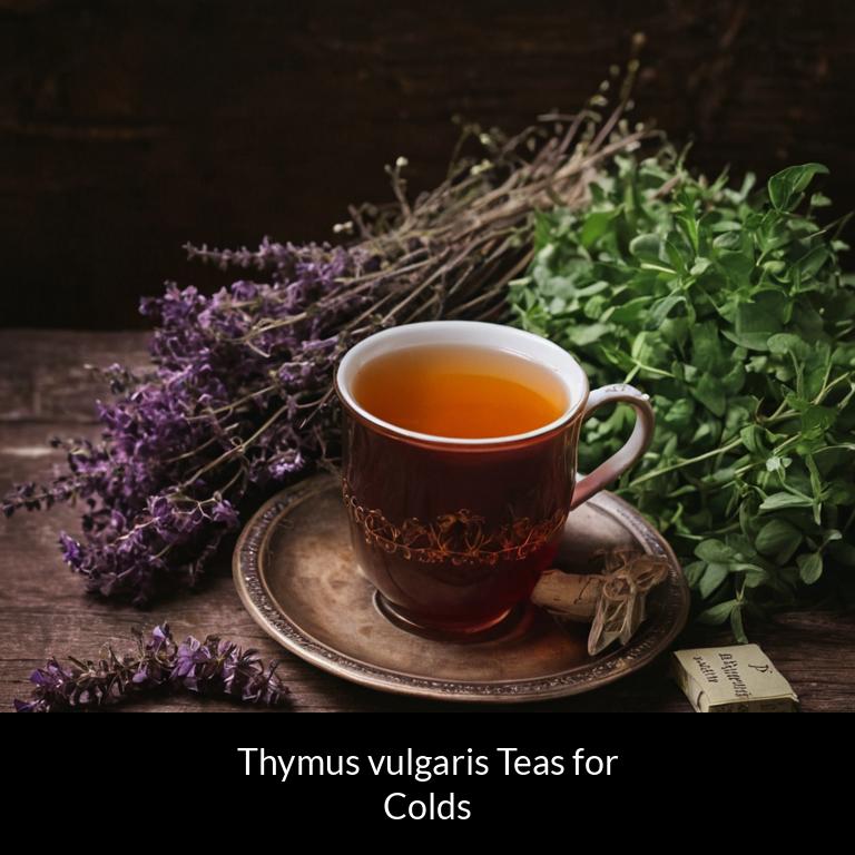 herbal teas for colds thymus vulgaris herbs