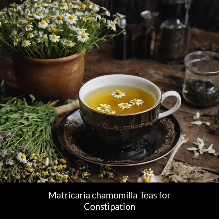 herbal teas for constipation matricaria chamomilla herbs