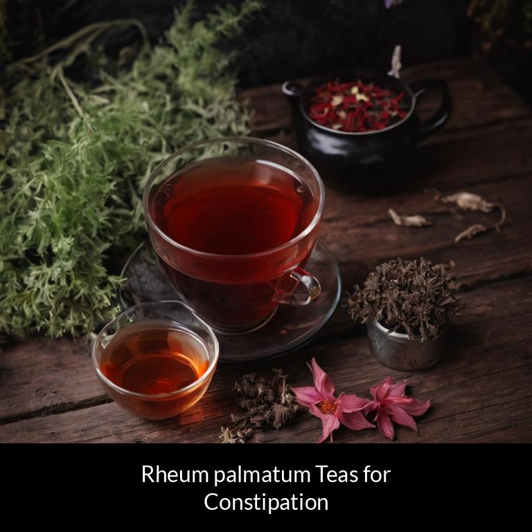 herbal teas for constipation rheum palmatum herbs