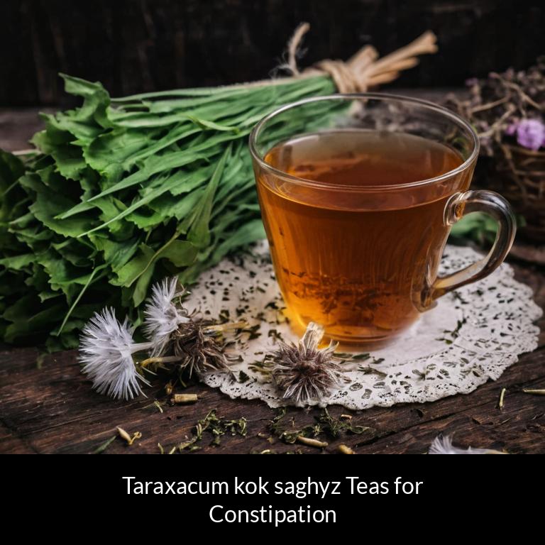 herbal teas for constipation taraxacum kok saghyz herbs