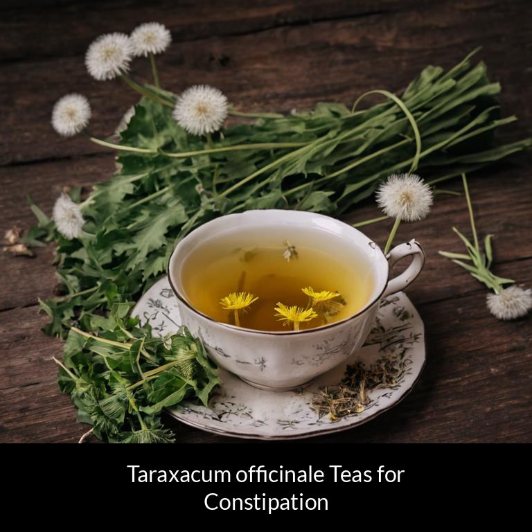 herbal teas for constipation taraxacum officinale herbs