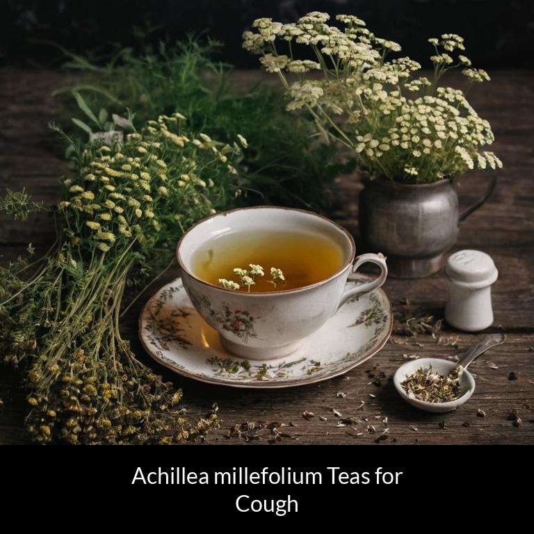 herbal teas for cough achillea millefolium herbs