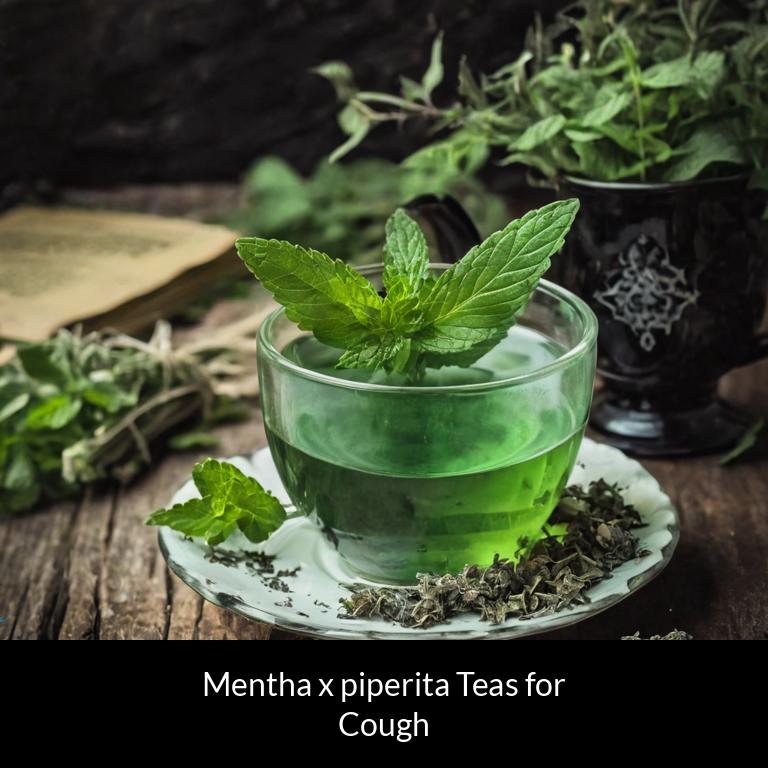 herbal teas for cough mentha x piperita herbs