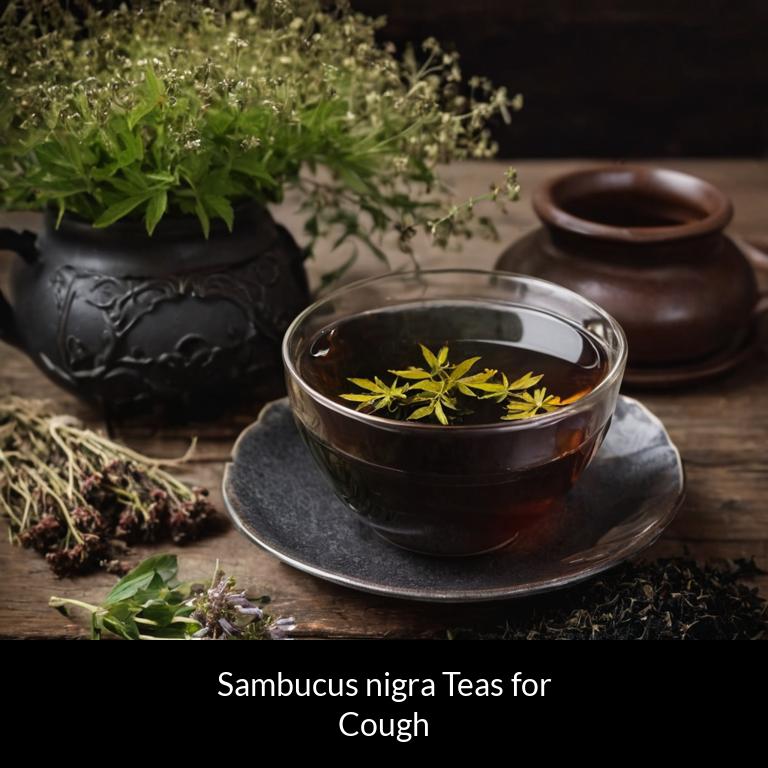 herbal teas for cough sambucus nigra herbs