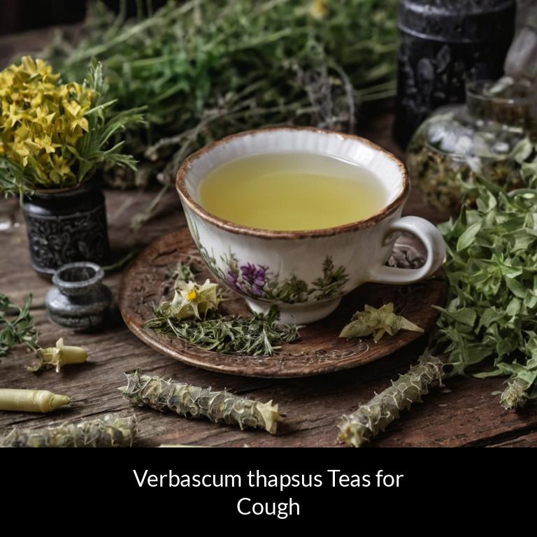 herbal teas for cough verbascum thapsus herbs
