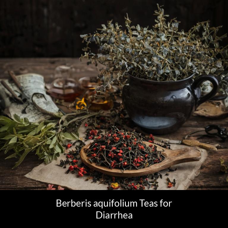 herbal teas for diarrhea berberis aquifolium herbs