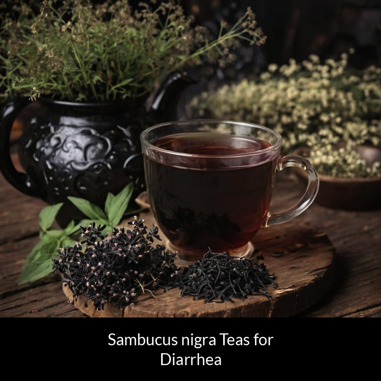 herbal teas for diarrhea sambucus nigra herbs