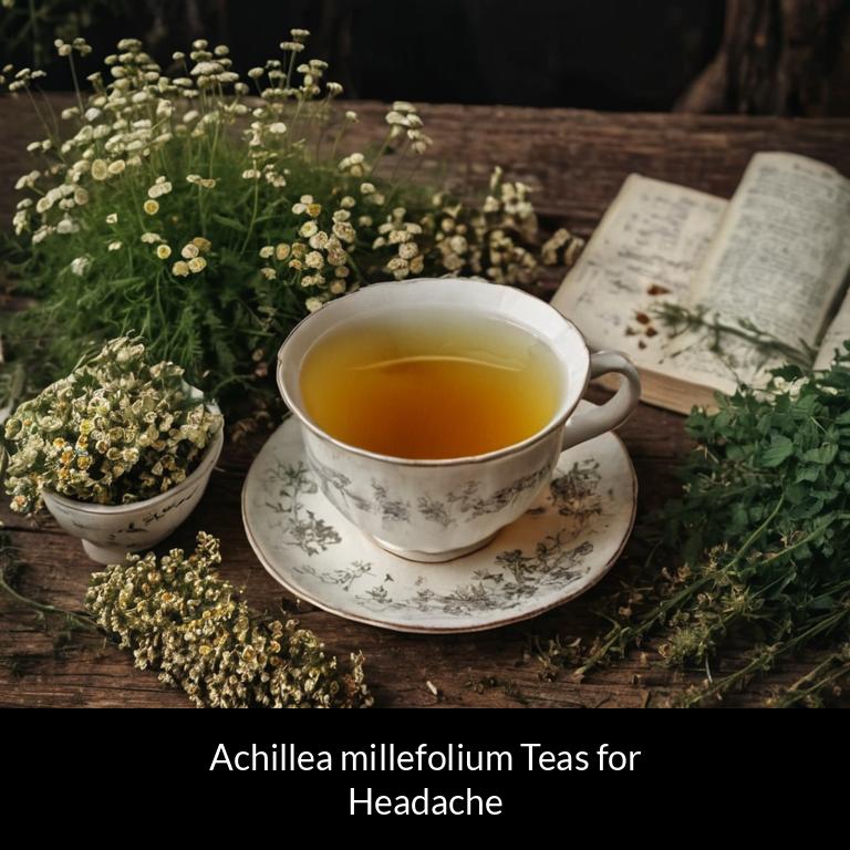 herbal teas for headache achillea millefolium herbs