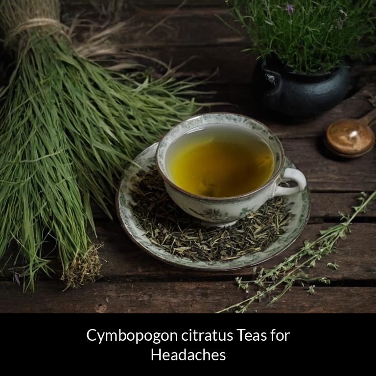 herbal teas for headache cymbopogon citratus herbs